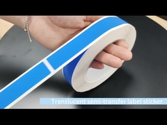 45um 1mil Tamper Proof Seal Security Sticker Perak Matte Semi Transfer Dengan Residu Tinggi