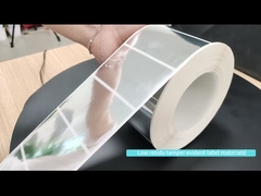 Merah 56um 1mil Matte Non Transfer Tamper Proof Label Untuk VOID